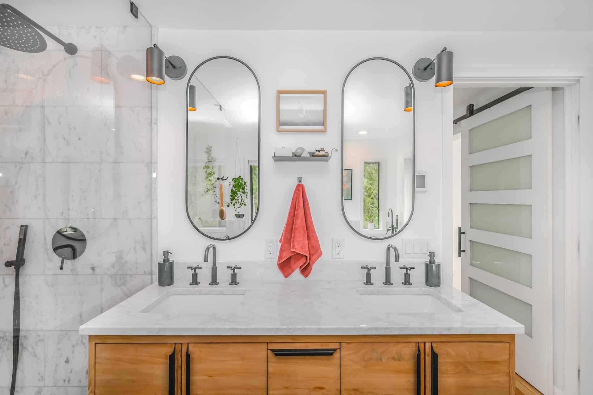 bathroom mirror
